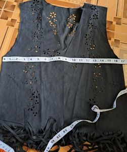 Waterfall Cutwork Shrug