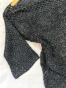 Pinterest Crochet Black Pullover B