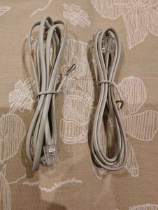 2 Phone Line Cord RJ11 Male Connector