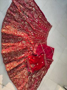 Red Embroidered Lehenga Choli