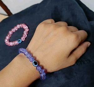 Evil Eye Beaded Bracelets (Set of 2)
