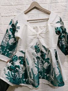 Tropical Print Top