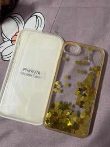 Iphone 7/8 unused  Pretty Heart Glitter Phone Cov