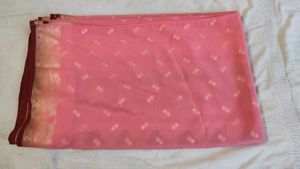 Elegant Pink & Maroon Saree
