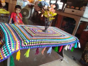 Multicolor Tea Table Cover