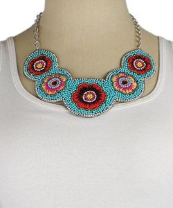 Floral Beaded Necklace