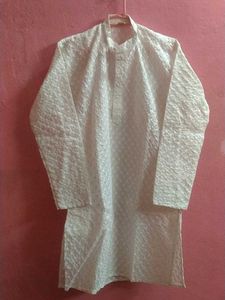 White Embroidered Kurta