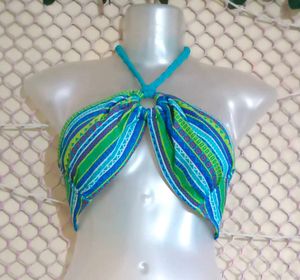 Colorful Halter Bikini Top