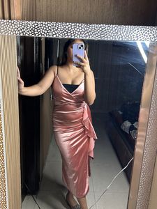 Long Satin Party Dress