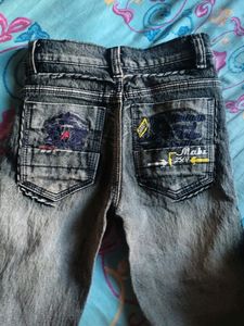 Vintage Wash Denim Jeans