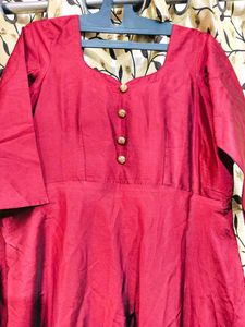 Long Umbrella Party Wear Gown