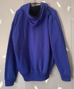 Blue Graphic Print Hoodie