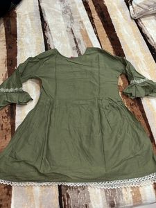 Olive midi kurti