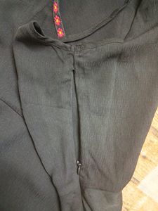 Black Flarred Top