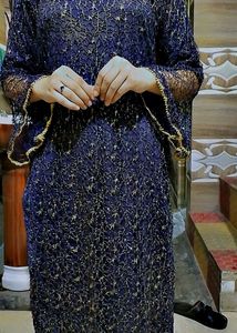 A Beautiful Navy Blue Kurta Set