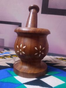 Wooden Mortar and Pestle Set