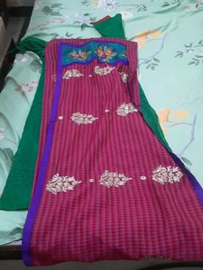 Green Kurta With Dupatta