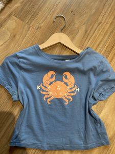 H&amp;M Blue Crab Graphic Tee