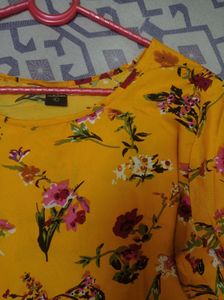 Yellow Flowery Tunic