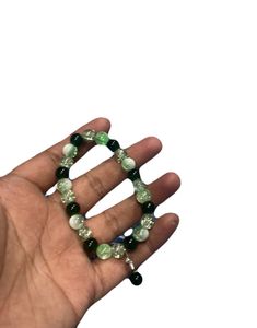 green Beaded Bracelet