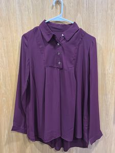 Elegant Purple/Burgandish Blouse