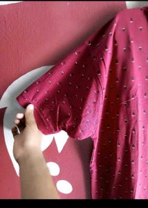 Lois Polo Shirt - Burgundy Patterned