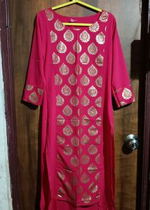 New Rose Pink Festive Kurti