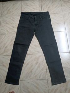 Dark Black Denim Jeans