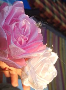Handmade ribbon flowers