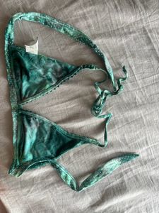 Green Polka Dot Bikini Top