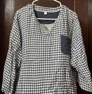Blue Gingham Top