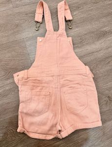 H&amp;M Cotton Dungaree Shorts-Apricot