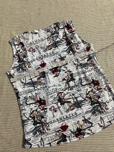 Printed Designer Back Top