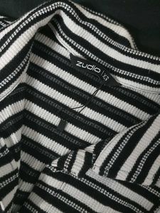 Striped Sleeveless Zudio Crop Top