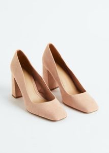 H&amp;M Nude Block Heel Size EU 39