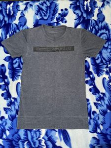 Emporio Armani Unisex Tshirt In Navy Blue
