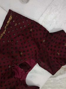 Beautiful Heavy Saree With Blouse 🤩