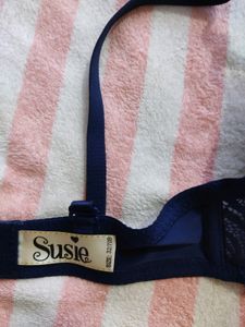 Susie Ocean Blue Lace Top