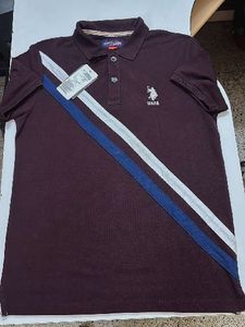USPA Maroon Polo Shirt New/Tag