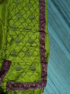 Yellow Saree Without Blouse