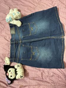 Denim Mini Skirt