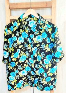 Floral Print Button-Down Shirt Size-42