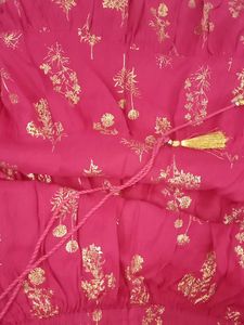 Pink & Gold Ethnic Skirt