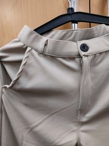 Elegant Beige Wide Leg Trousers (B)