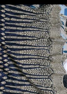 Blue Leghga Semi Stitched