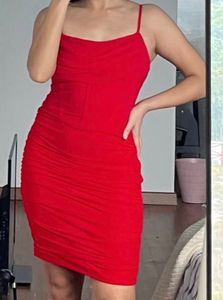 Red Bodycon Mini Dress