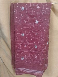 Floral Embroidered Saree