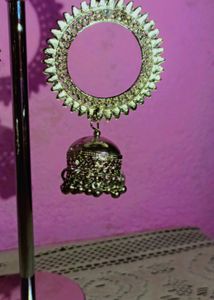 Silver Jhumka