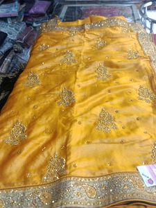 Elegant Yellow Saree