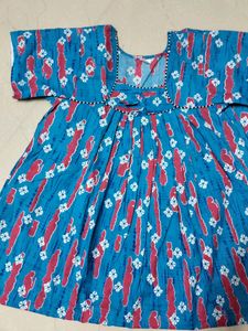 Blue Colour Maxi Dress